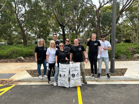 Natures Organics Team Tackle Plastic Waste at Local Ferny Creek