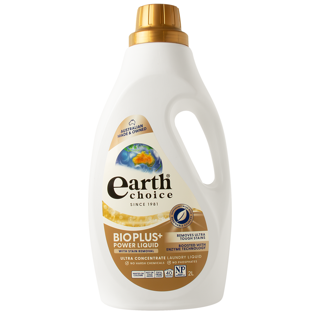 Earth Choice Bio Plus with Stain Remover Laundry Liquid 2L