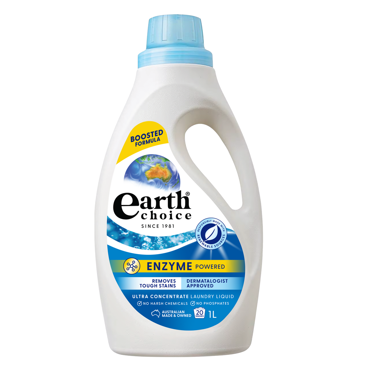 Earth Choice Ultra Concentrate Laundry Liquid Top & Front Loader 1L