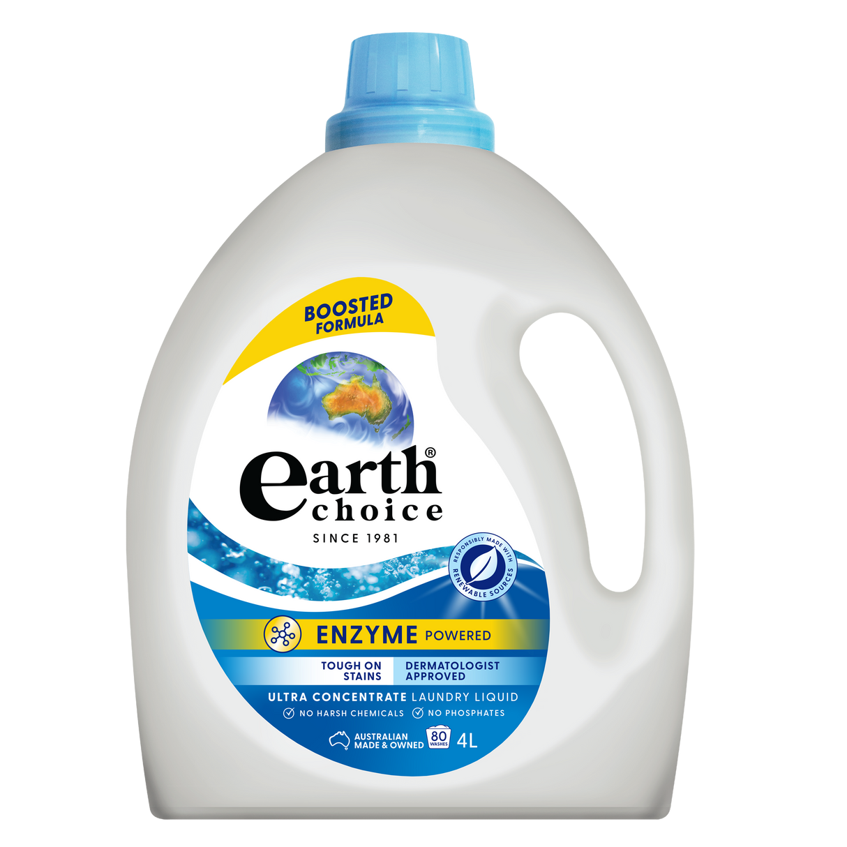 Earth Choice Ultra Concentrate Laundry Liquid Top & Front Loader 4L