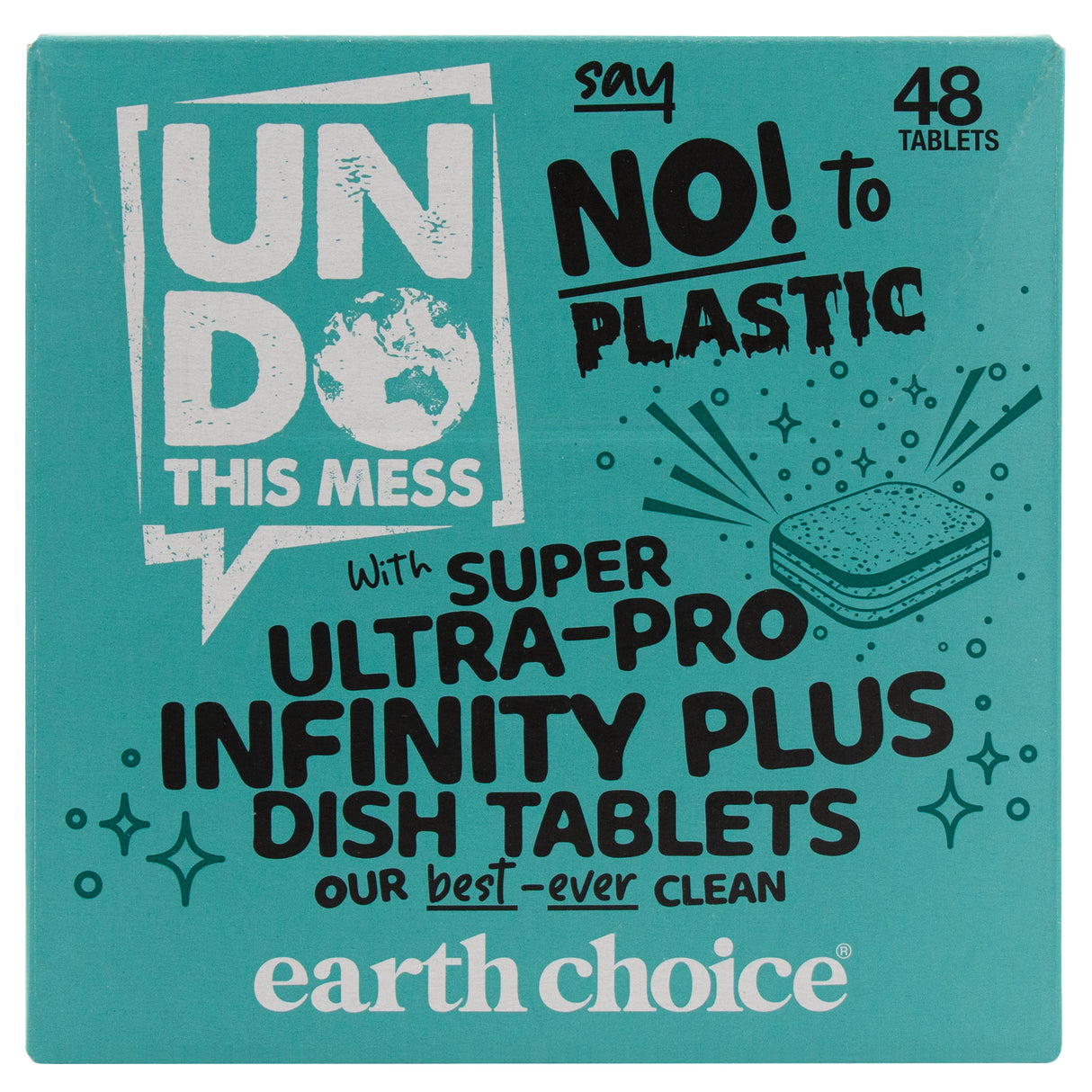 Undo This Mess Super Ultra- Pro Infinity Plus Dish Tablets 48 Pack