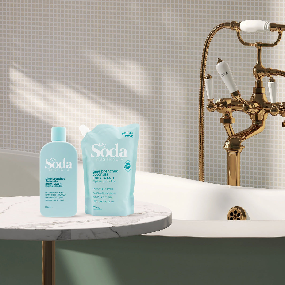 My Soda Lime Drenched Coconuts Body Wash 500ml