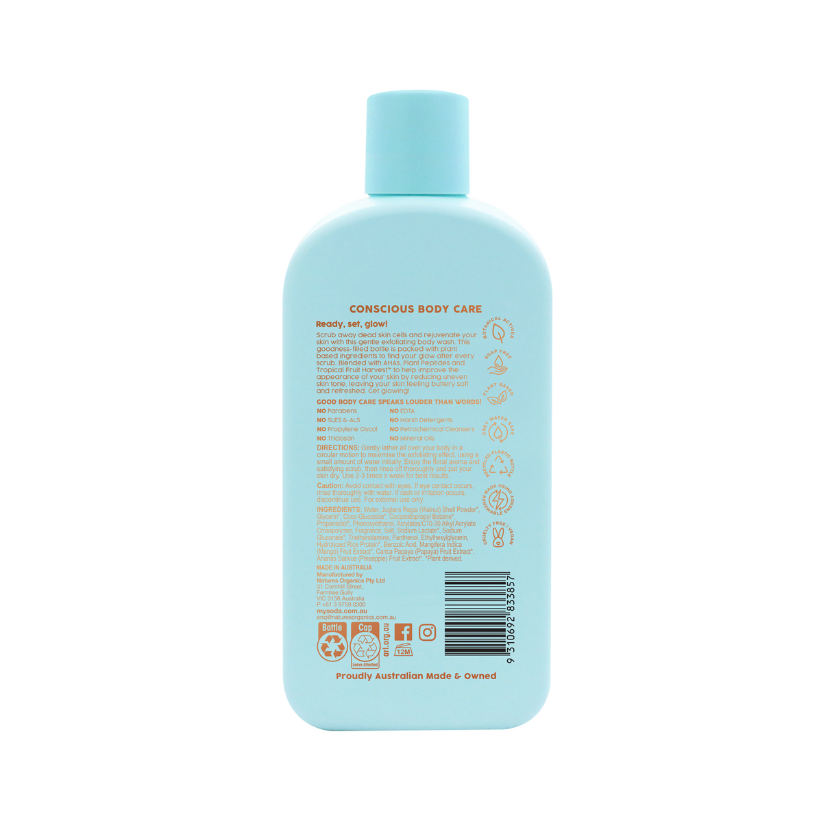 My Soda Glowy Skin Exfoliating Body Wash 500ml