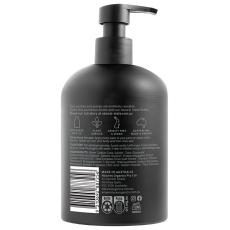 Natural State Vanilla, Lime and Coconut Body Wash 350ml