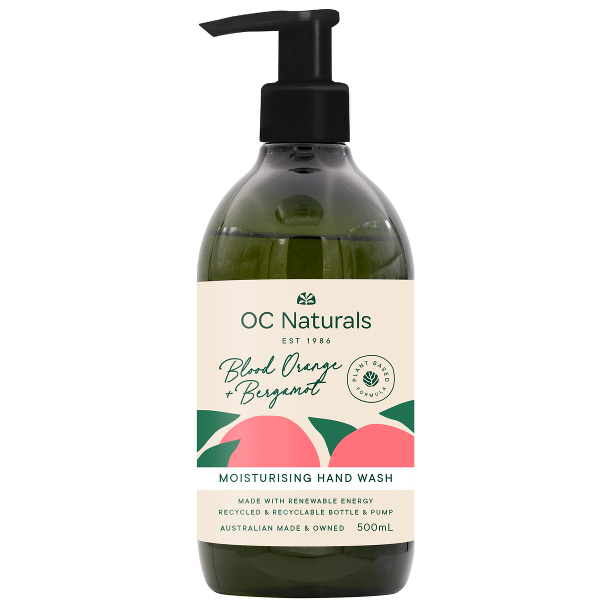 OC Naturals Moisturising Blood Orange & Bergamot Hand Wash