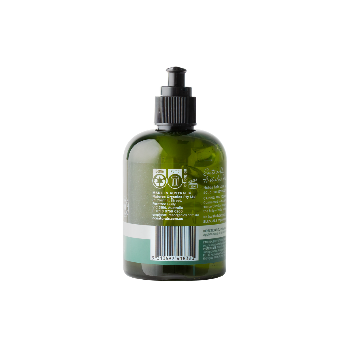 OC Naturals Hard Styling Gel 250g