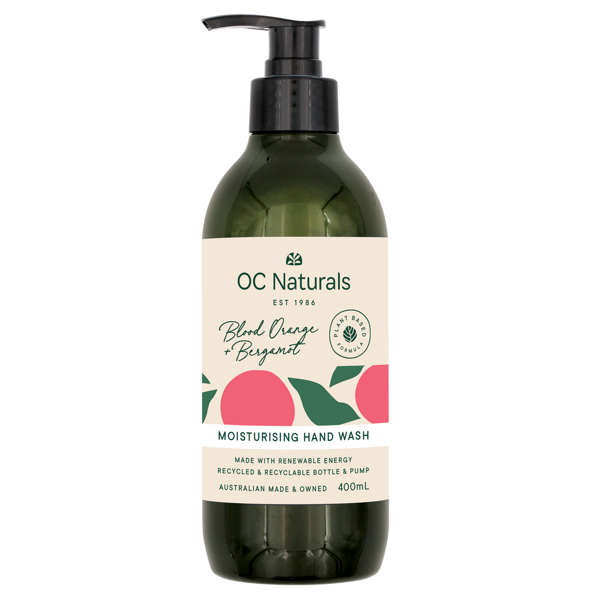 OC Naturals Blood Orange & Bergamot Hand Wash 400ml