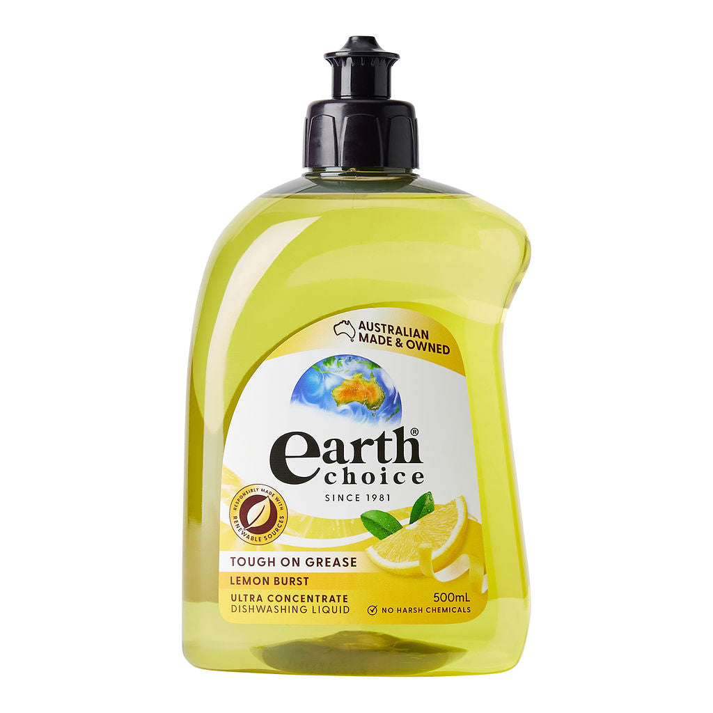 Earth Choice Lemon Burst Concentrate Dishwashing Liquid 500ml