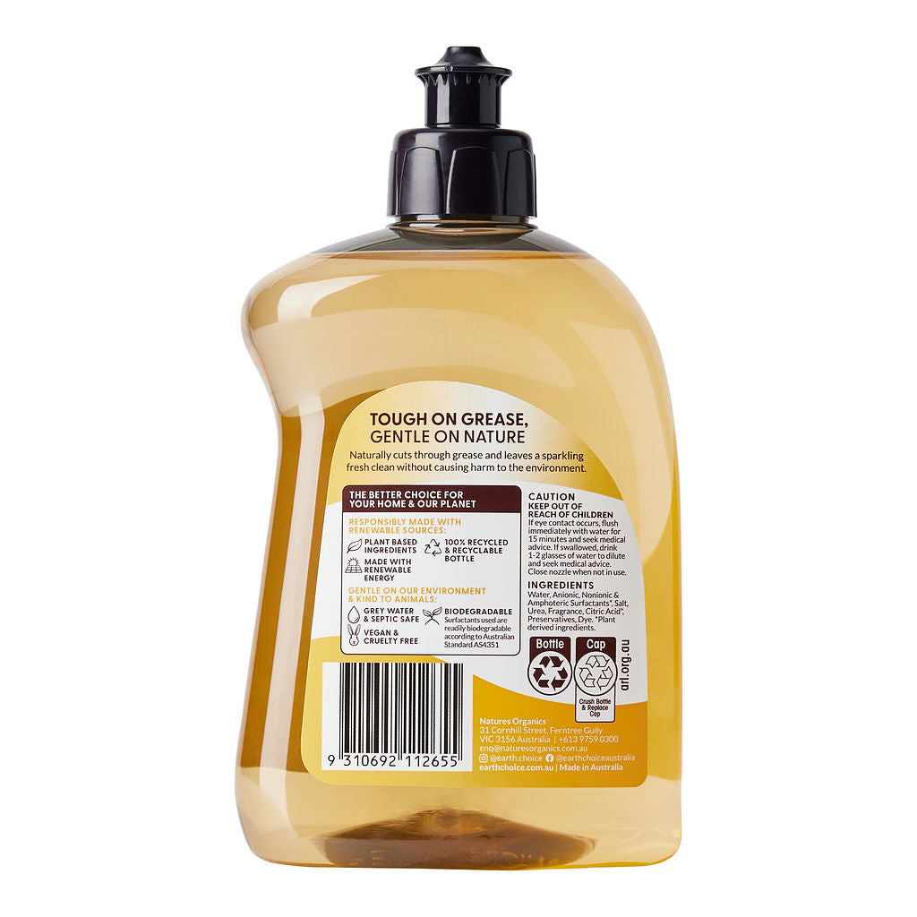Earth Choice Lemongrass & Ginger Concentrate Dishwashing Liquid 500ml