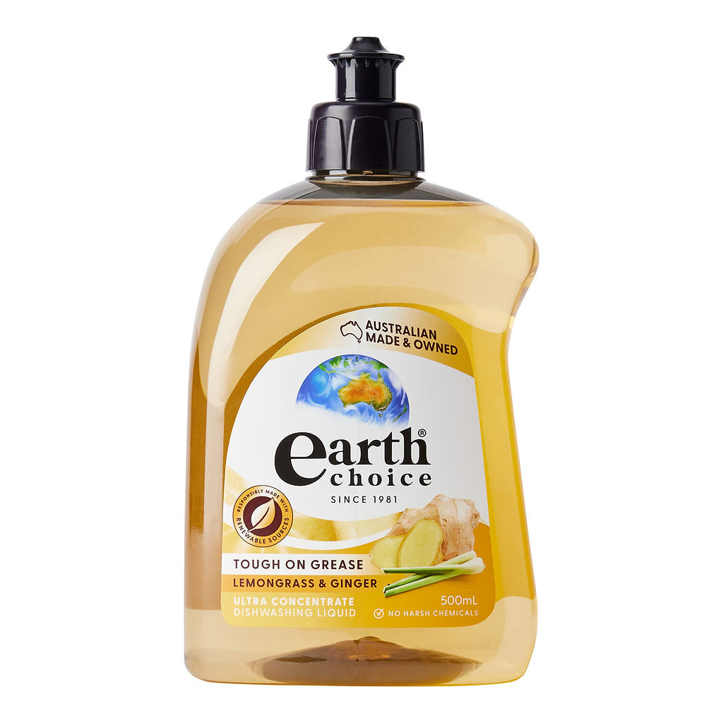 Earth Choice Lemongrass & Ginger Concentrate Dishwashing Liquid 500ml