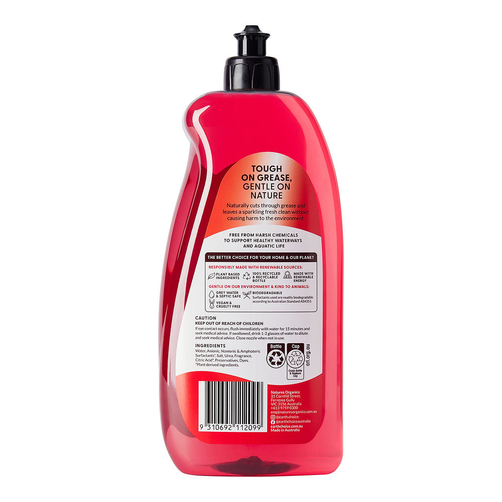Earth Choice Red Apple Concentrate Dishwashing Liquid 900ml