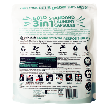 Undo This Mess 3 IN 1 Gold Standard Laundry Capsules 28 Pack