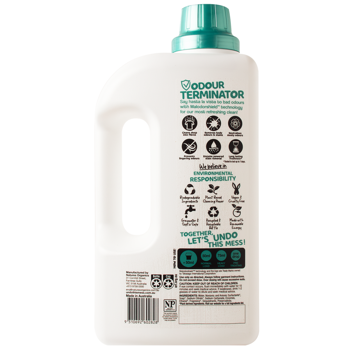Undo This Mess Odour Terminator Laundry Liquid 2L