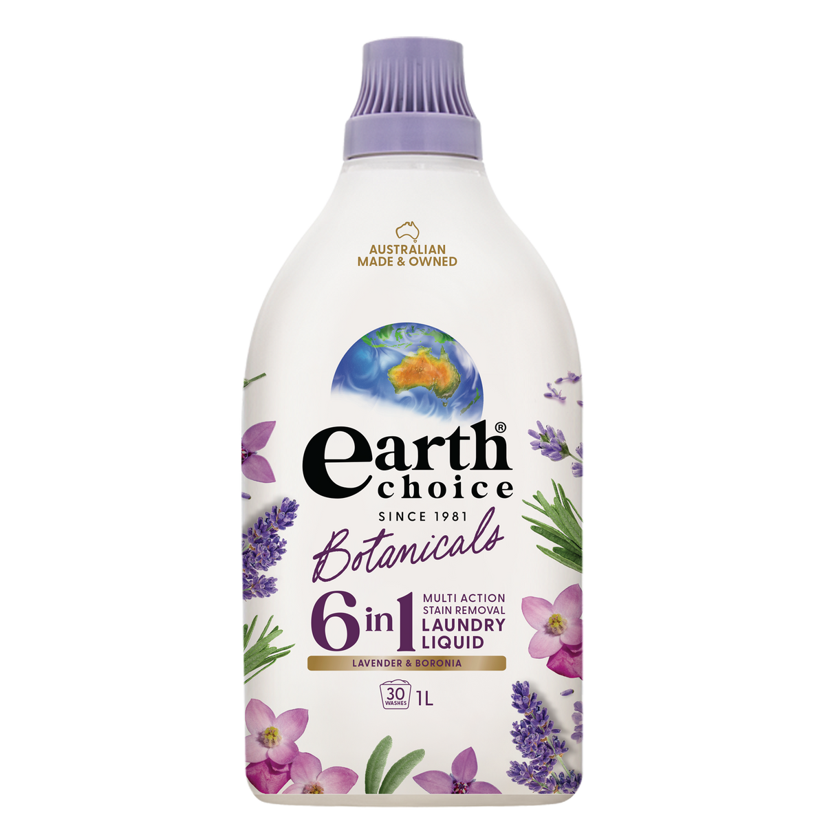 Earth Choice 6in1 Laundry Liquid Lavender & Boronia 1L