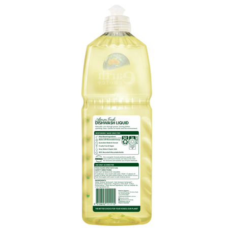 Earth Choice 1L Dishwashing Liquid - Lemon Fresh