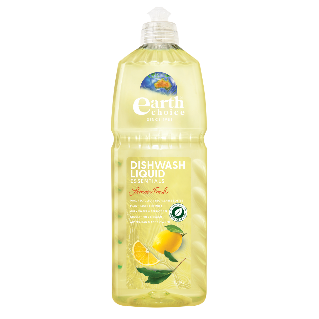 Earth Choice 1L Dishwashing Liquid - Lemon Fresh