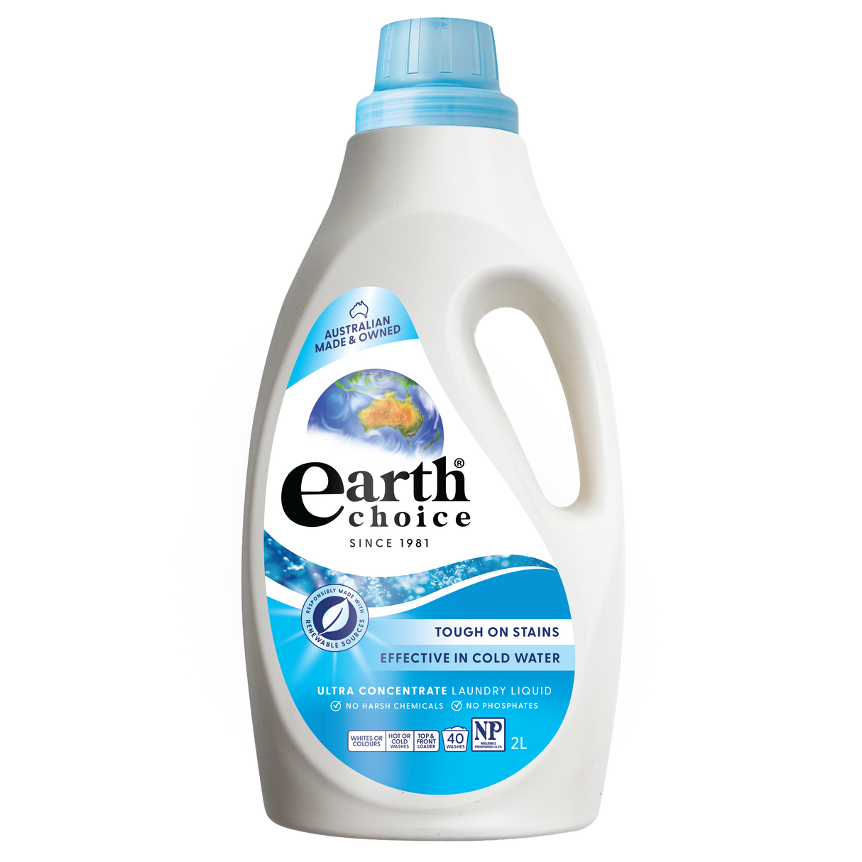 Earth Choice Ultra Concentrate Laundry Liquid Top & Front Loader 2L
