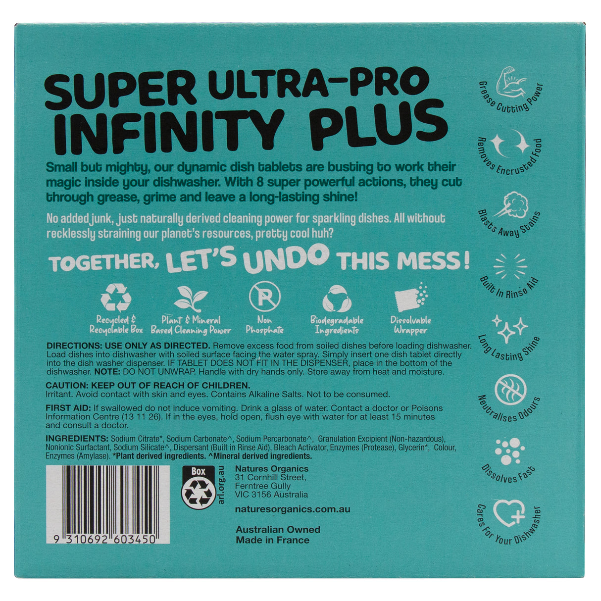 Undo This Mess Super Ultra- Pro Infinity Plus Dish Tablets 48 Pack