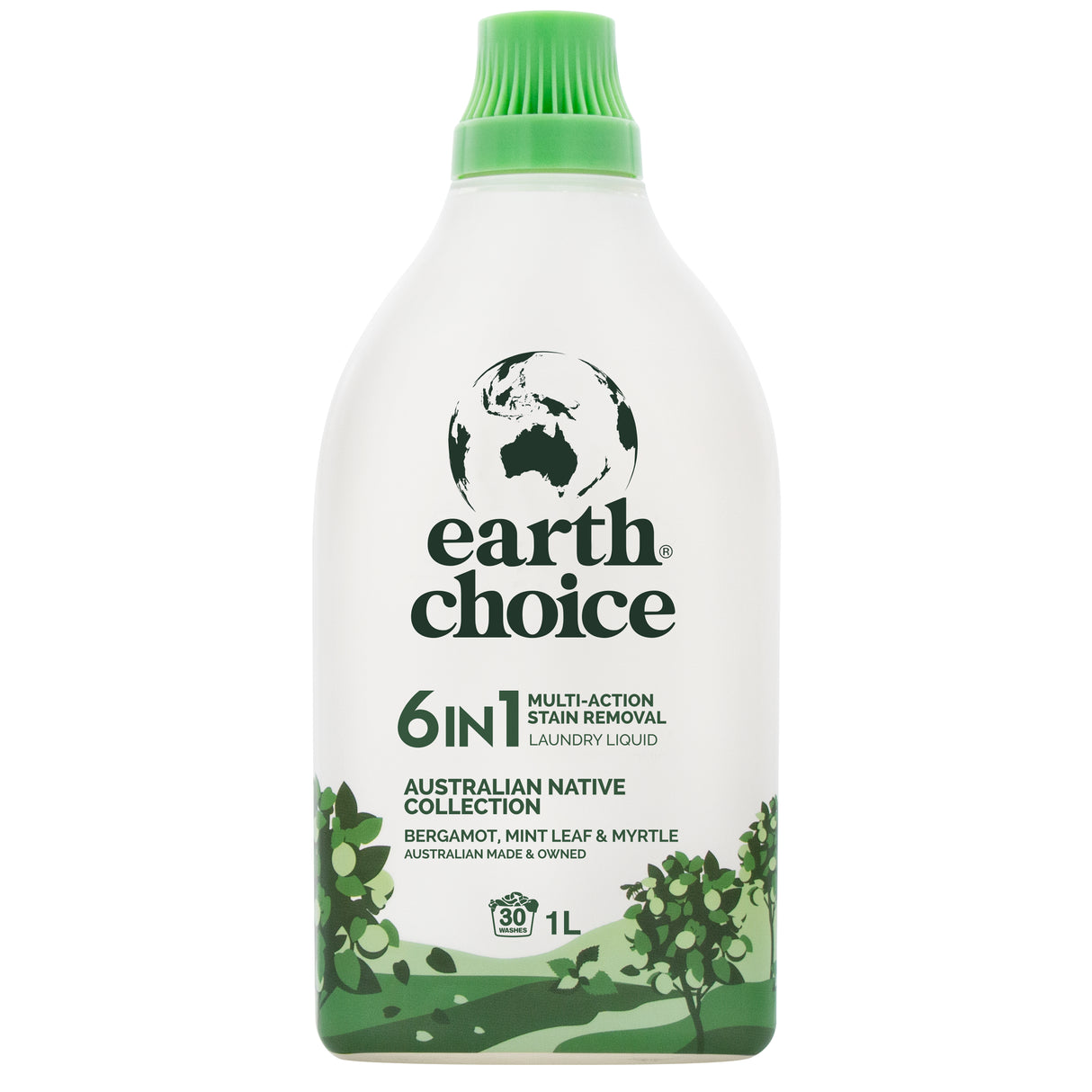 Earth Choice 6in1 Laundry Liquid Bergamot, Mint Leaf & Myrtle 1L