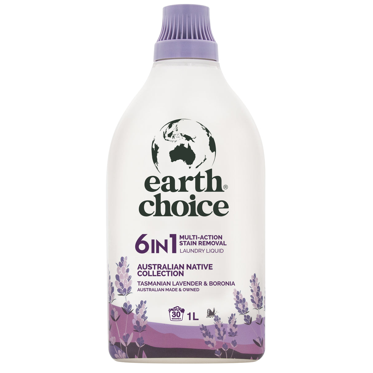 Earth Choice 6in1 Laundry Liquid Lavender & Boronia 1L