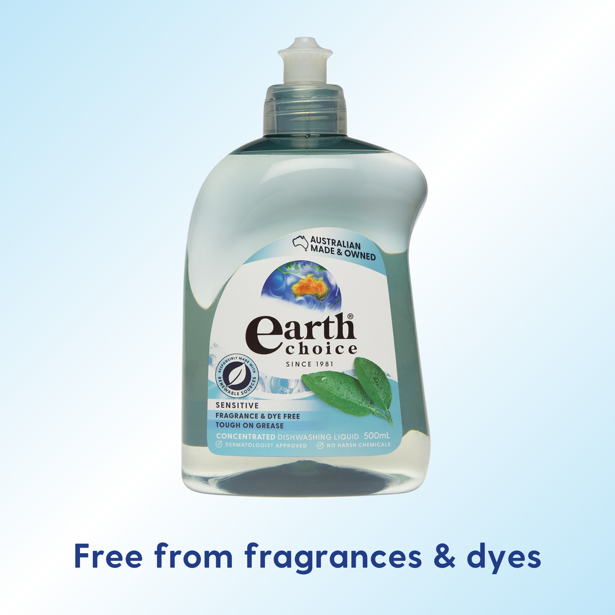 Earth Choice Sensitive Concentrated Dishwashing Liquid 500ml