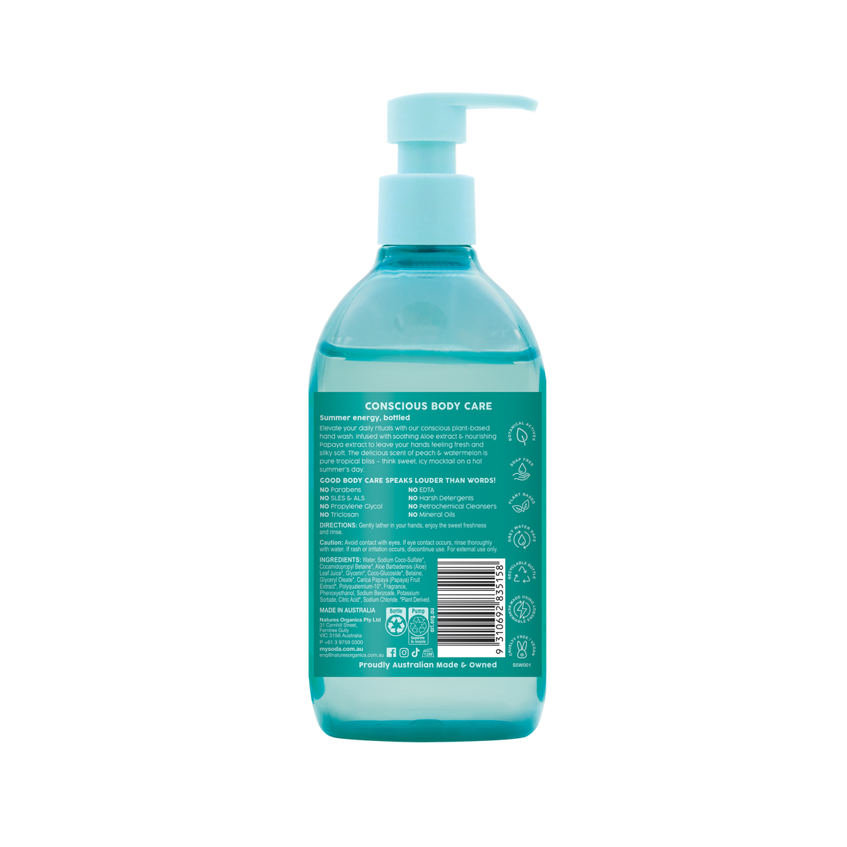My Soda Peachy Melon Sorbet Hand Wash 500ml