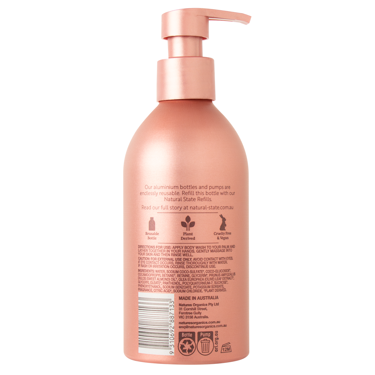 Natural State Jasmine & Nectarine Blossom Body Wash 350ml