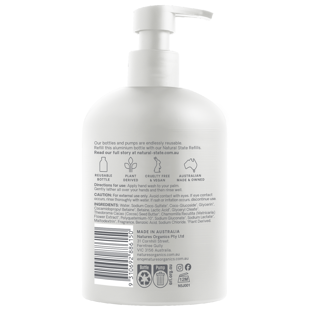 Natural State Fresh Juniper Berry Hand Wash 350ml
