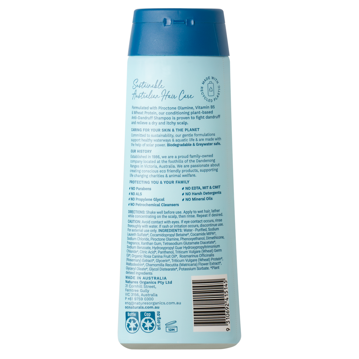 OC Naturals Anti Dandruff Conditioning Shampoo 400ml