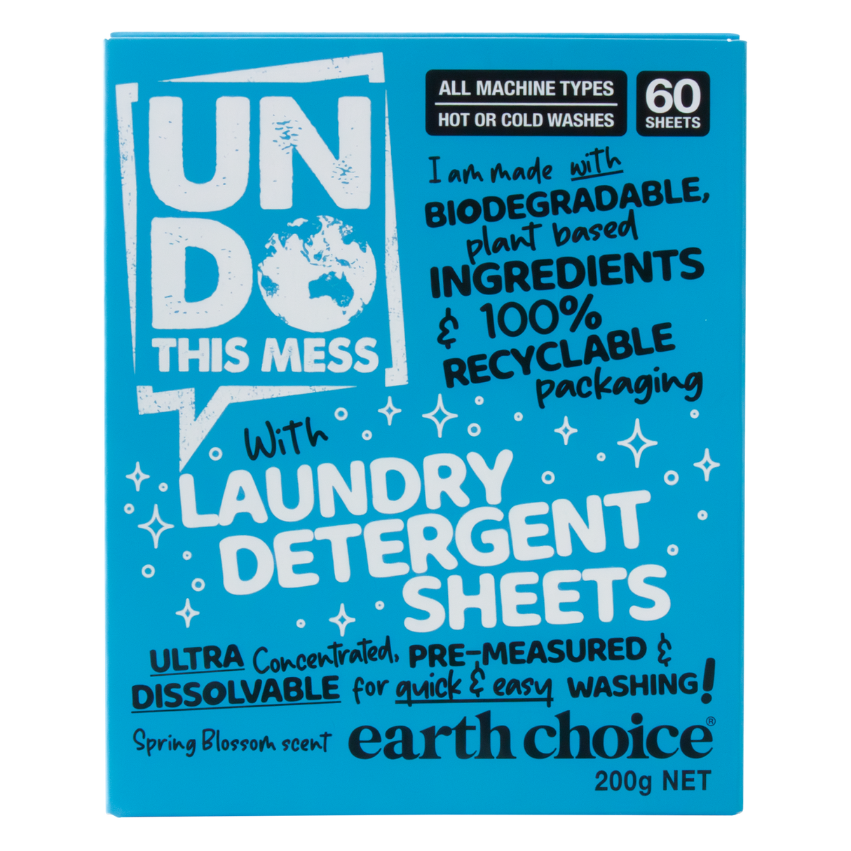 Undo This Mess Ultra Concentrated Laundry Sheets 60 Pack